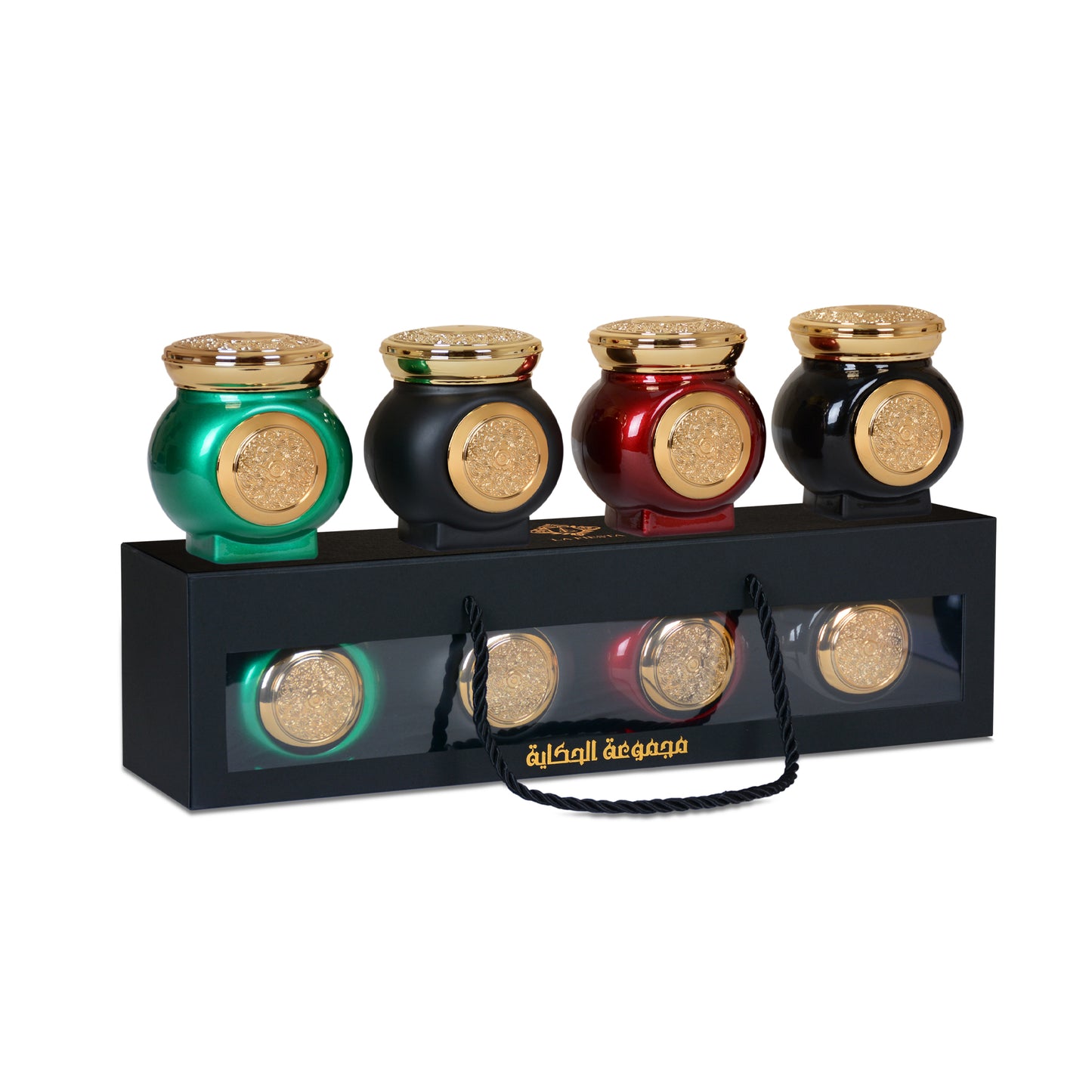 Al Hiqaya Oud Muattar For Unisex,Bakhoor Gift Set (60g*4)